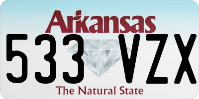AR license plate 533VZX