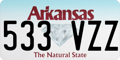 AR license plate 533VZZ