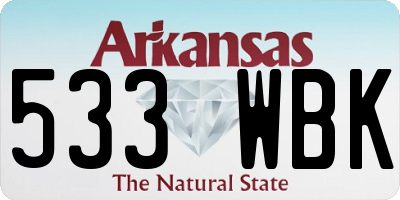 AR license plate 533WBK