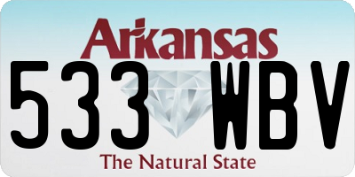 AR license plate 533WBV