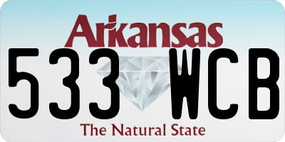 AR license plate 533WCB