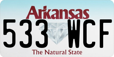 AR license plate 533WCF