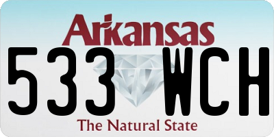 AR license plate 533WCH