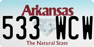 AR license plate 533WCW