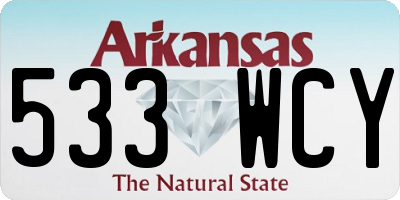 AR license plate 533WCY