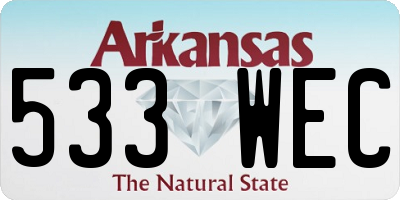 AR license plate 533WEC