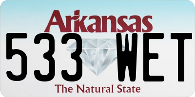 AR license plate 533WET
