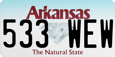 AR license plate 533WEW