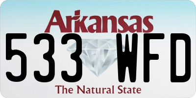 AR license plate 533WFD
