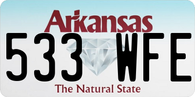 AR license plate 533WFE