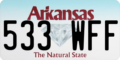 AR license plate 533WFF