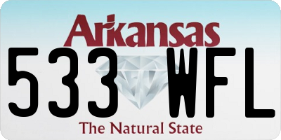 AR license plate 533WFL