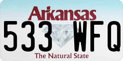 AR license plate 533WFQ