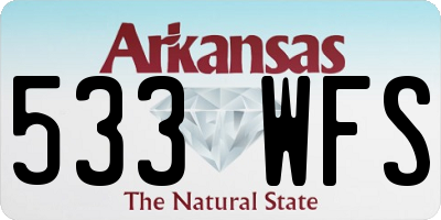 AR license plate 533WFS