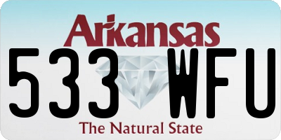 AR license plate 533WFU