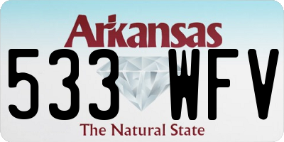 AR license plate 533WFV