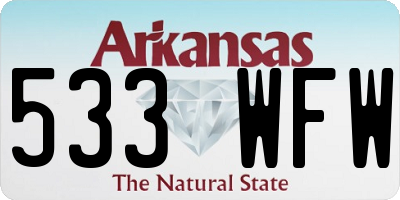 AR license plate 533WFW