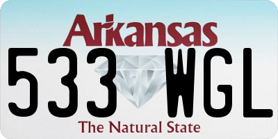 AR license plate 533WGL