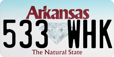 AR license plate 533WHK