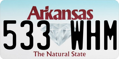 AR license plate 533WHM
