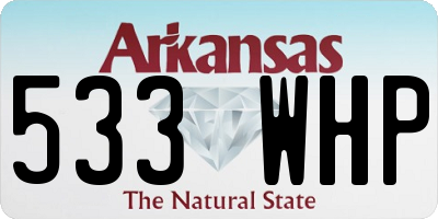 AR license plate 533WHP