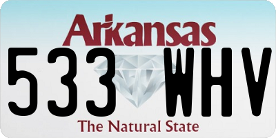 AR license plate 533WHV
