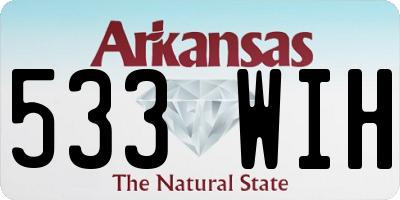 AR license plate 533WIH