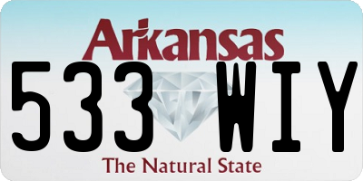 AR license plate 533WIY