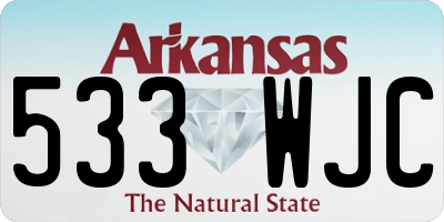 AR license plate 533WJC