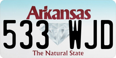 AR license plate 533WJD