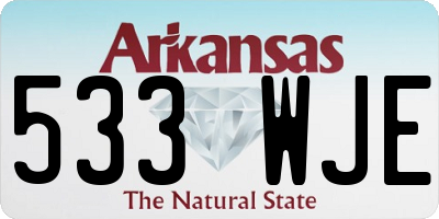 AR license plate 533WJE