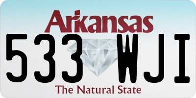 AR license plate 533WJI