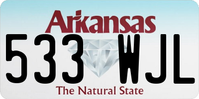AR license plate 533WJL
