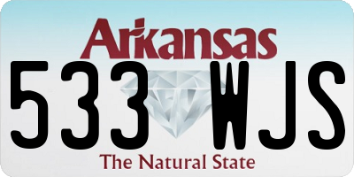 AR license plate 533WJS