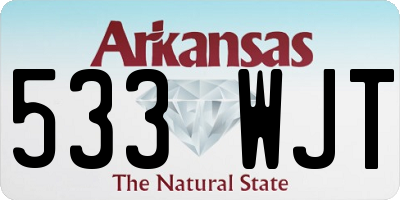 AR license plate 533WJT