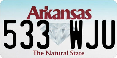 AR license plate 533WJU
