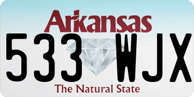 AR license plate 533WJX