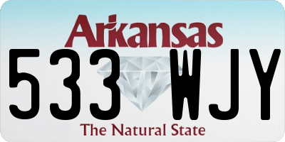 AR license plate 533WJY