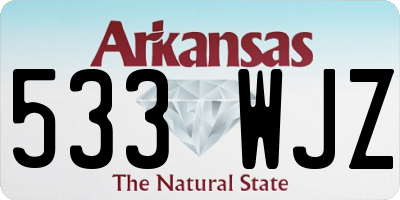 AR license plate 533WJZ