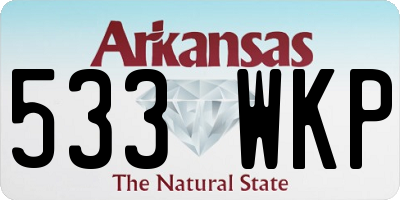 AR license plate 533WKP