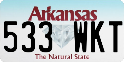 AR license plate 533WKT