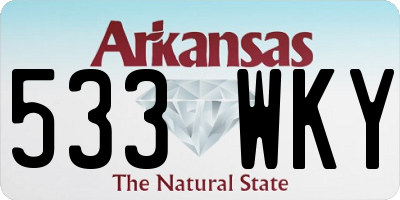 AR license plate 533WKY