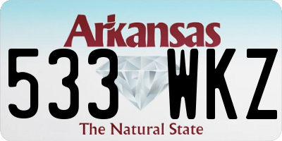 AR license plate 533WKZ