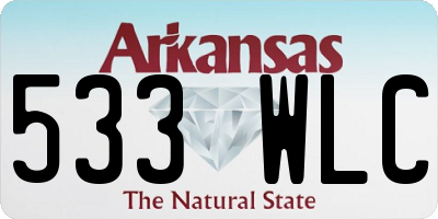 AR license plate 533WLC