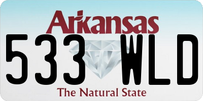 AR license plate 533WLD