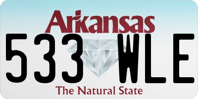 AR license plate 533WLE