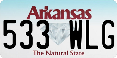 AR license plate 533WLG