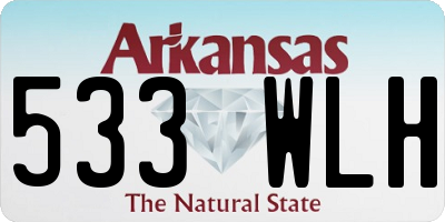 AR license plate 533WLH