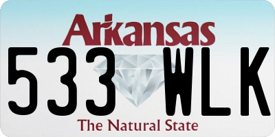AR license plate 533WLK