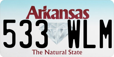 AR license plate 533WLM